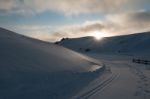 Sunrise At Snow Farm, New Zealand Stock Photo