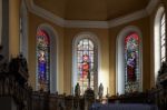 Interior View Of St Leon Church In Eguisheim In Haut-rhin Alsace Stock Photo