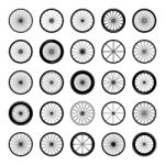 Bicycle Wheels  Illustration Stock Photo