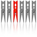 Clothes Pegs Stock Photo