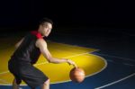 Asian Basketball Player Stock Photo