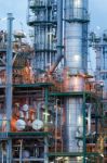 Petrochemical Factory Stock Photo