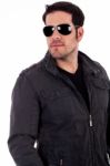 Man Wearing Sunglasses Stock Photo