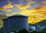 Landscape Of Construction Site Oil Storage Tank In Refinery Petr Stock Photo