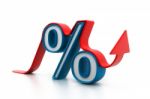 Percentage Growth Stock Photo