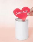 Pink Donation Stock Photo