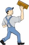 Plasterer Masonry Trowel Cartoon Stock Photo