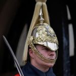 Lifeguard Of The Queens Household Cavalry Stock Photo