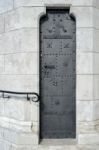 Door In Wall At Fishermans Bastion Budapest Stock Photo