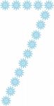 Number "7" From Snowflakes Stock Photo