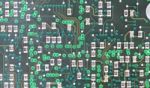 Close Up Of Electronic Circuit Board With Processor Stock Photo