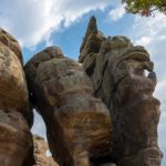 Scenic View Of Brimham Rocks In Yorkshire Dales National Park Stock Photo