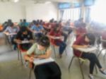 Blur School Or University Students Writing Answer Stock Photo