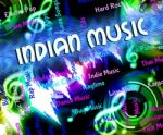 Indian Music Represents Sound Track And Acoustic Stock Photo