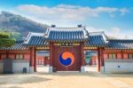 Hwaseong Fortress In Suwon,famous In Korea Stock Photo