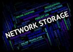 Network Storage Meaning Global Communications And Store Stock Photo