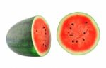 Halved Water Melon Stock Photo