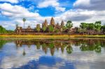 Angkor Wat Temple, Siem Reap In Cambodia Stock Photo