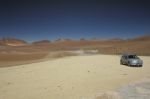 Martian Terrain In The Desert Stock Photo