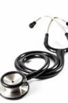 Black Stethoscope Stock Photo