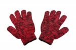 Red Gloves Stock Photo