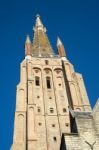 Church Of Our Lady In Bruges West Flanders Belgium Stock Photo