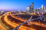 Singil District, Seoul, South Korea Skyline At Night Stock Photo