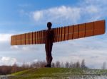 Gateshead, Tyne And Wear/uk - January 19 : View Of The Angel Of Stock Photo