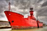 Lighthouse Ship Stock Photo