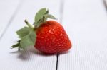 Tasty Strawberry On White Background Stock Photo