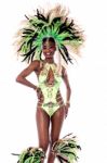 Female Dancer In Carnival Costume Stock Photo