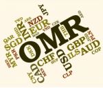 Omr Currency Indicates Oman Rials And Currencies Stock Photo