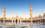 Sheikh Zayed Grand Mosque In Abu Dhabi, Uae Stock Photo