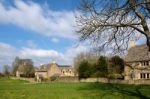 Picturesque Wyck Rissington Village In The Cotswolds Stock Photo