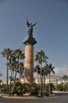 Victory Statue In Puerto Banus Stock Photo