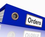 Orders File Stock Photo