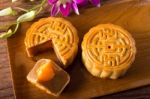 Moon Cake Stock Photo