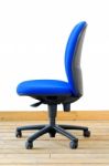 Modern Blue Office Chair Stock Photo