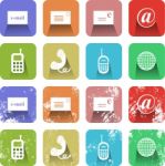 Communication Icons Stock Photo