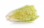 Fresh Cabbage On White Background Stock Photo