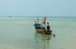 Long Tail Boat And Clear Sea Stock Photo