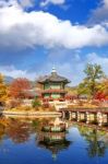 Gyeongbokgung Palace In Autumn,south Korea Stock Photo