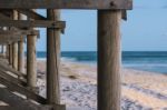 Kings Beach In The Sunshine Coast, Queensland Stock Photo