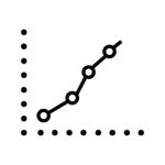 Increasing Line Graph Report Symbol Icon  Illustration Eps Stock Photo