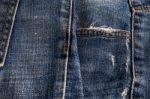 Surface Of Old Jeans Stock Photo