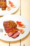 Green Peppercorn Beef Filet Mignon Stock Photo