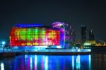 Seoul - August 3: Colorful Of Seoul Floating Island. It Is An Artificial Island Located In Han River. Photo Taken On August 3,2015 In Seoul, South Korea Stock Photo