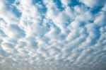 Altocumulus Clouds Stock Photo