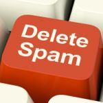 Delete Spam word Stock Photo