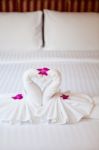 Honeymoon Bed  Stock Photo